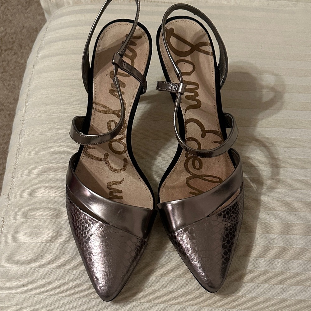 Sam Edelman Bronze Strappy Heels